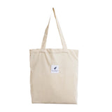 Foldable Corduroy Shopping Bag Eco friendly Reusable Grocery Tote Handbag