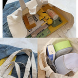 Canvas Shopping Bag Eco Friendly Reusable Shopper Monster Prints
