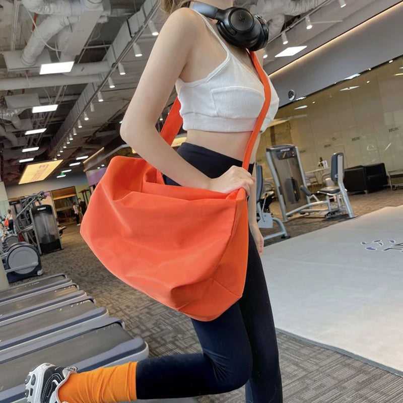 Casual Nylon Crossbody Shoulder Bag For Women Large Capacity Pillow Sports Handb