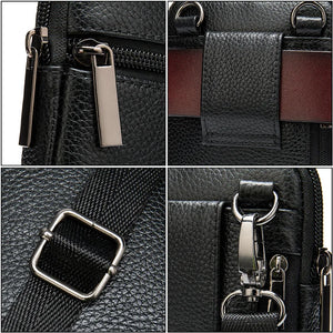 Casual Leather Messenger Bags Mens Bag For Men Small Phone Bag