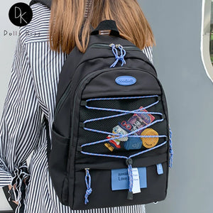 Casual Girl School Backpack Large Capacity Women Bags Waterproof Book Backpack