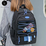 Casual Girl School Backpack Large Capacity Women Bags Waterproof Book Backpack