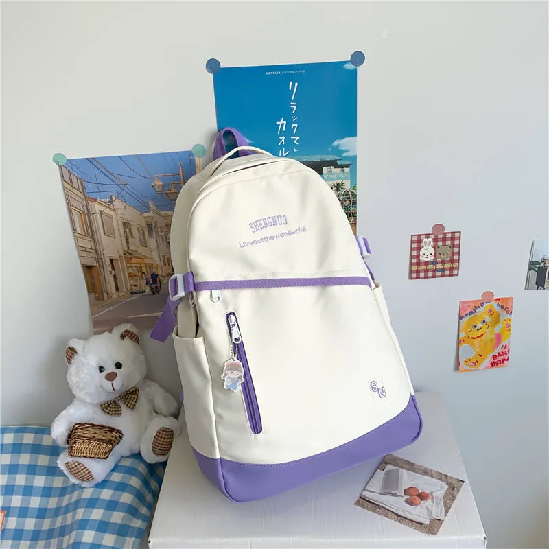 Casual Large Capacity Waterproof School Backpack