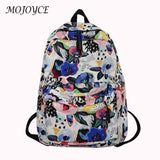 Casual Graffiti School Backpack with Pockets