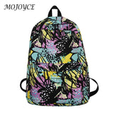 Casual Graffiti School Backpack with Pockets