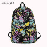 Casual Graffiti School Backpack with Pockets