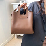 Casual Women's Big Tote Bag Leather Ladies Shoulder Handbag