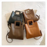 Casual Big Tote Bag Leather Handbags for Ladies