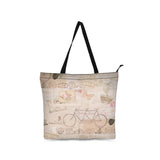 Canvas Shopping Bag Women's Vintage Style Portable Shoulder Bags