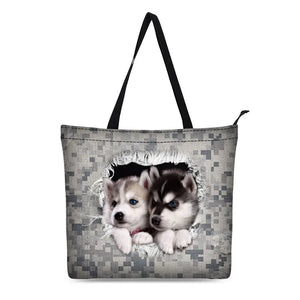 Casual Canvas Shopping Tote Bag for Women Vintage Portable Handbags