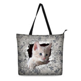 Casual Canvas Shopping Tote Bag for Women Vintage Portable Handbags