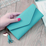 Casual Hasp Multi-card Money Wallet Purse Woman Student Bag