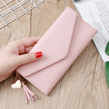 Casual Hasp Multi-card Money Wallet Purse Woman Student Bag