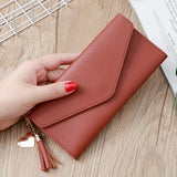 Casual Hasp Multi-card Money Wallet Purse Woman Student Bag