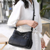 Casual Crossbody Bag for Women Soft PU Leather Shoulder Handbag Purses