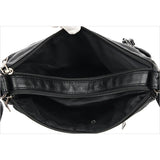 Women's Soft Leather Shoulder Bag Multi-Layer Vintage Crossbody Handbag