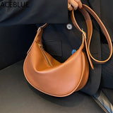 Vintage Leather Hobo Shoulder Bag Crossbody Handbag