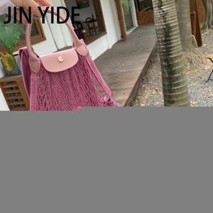 Casual Hollow Fishnet Women Handbags Mesh Shoulder Crossbody Bags