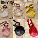 Casual Hollow Fishnet Women Handbags Mesh Shoulder Crossbody Bags