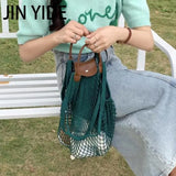 Casual Hollow Fishnet Women Handbags Mesh Shoulder Crossbody Bags