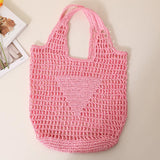 Casual Straw Women Handbags Woven Shoulder Bags Beach Hand Bag Tote Purses