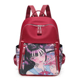 Japanese Anime Female Oxford Backpack Waterproof Girls Student School Travel