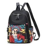 Japanese Anime Female Oxford Backpack Waterproof Girls Student School Travel