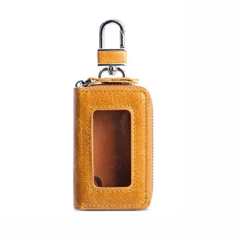 Women Leather Car Key Holders Housekeeper Multifunctional Keychain Case