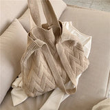 Harajuku Woolen Shoulder Bag Plush Handbag