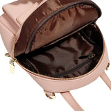 Casual Mini Backpack for Women Dual Use PU Leather Bags Waterproof Shoulder Bag