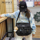 Casual Ladies Crossbody Bag with Pockets and Pendant Decor