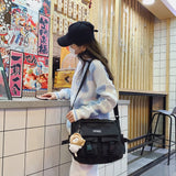 Casual Ladies Crossbody Bags Solid Messenger Handbags Travel Nylon Bag