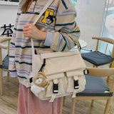 Casual Ladies Crossbody Bags Solid Messenger Handbags Travel Nylon Bag
