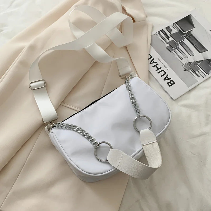 Casual Ladies Crossbody Bags Vintage Nylon Shoulder Bag Girls Handbag