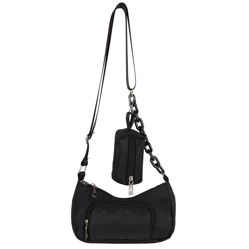Casual Ladies Shoulder Bag Crossbody with Small Wallet Purses