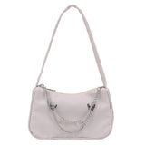 Casual Solid Butterfly Chain Underarm Bag Small Hobos Purse