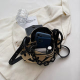 Canvas Lady Tote Bag Chain Shoulder Crossbody Bags