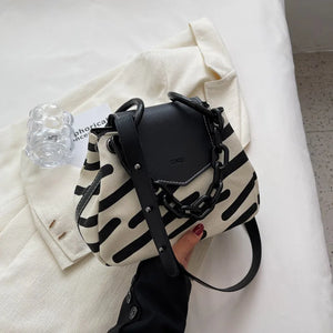 Canvas Lady Tote Bag Chain Shoulder Crossbody Bags