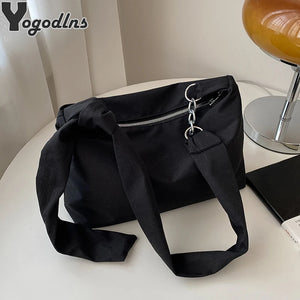Canvas Hobo Bag Women Shoulder Crossbody Tote Ladies Handbag