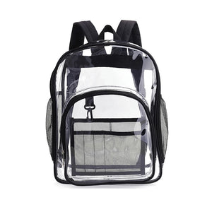 Clear PVC Shoulder Backpack Waterproof Travel School Bookbag