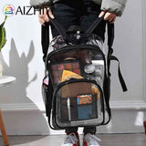 Clear PVC Shoulder Backpack Waterproof Travel School Bookbag