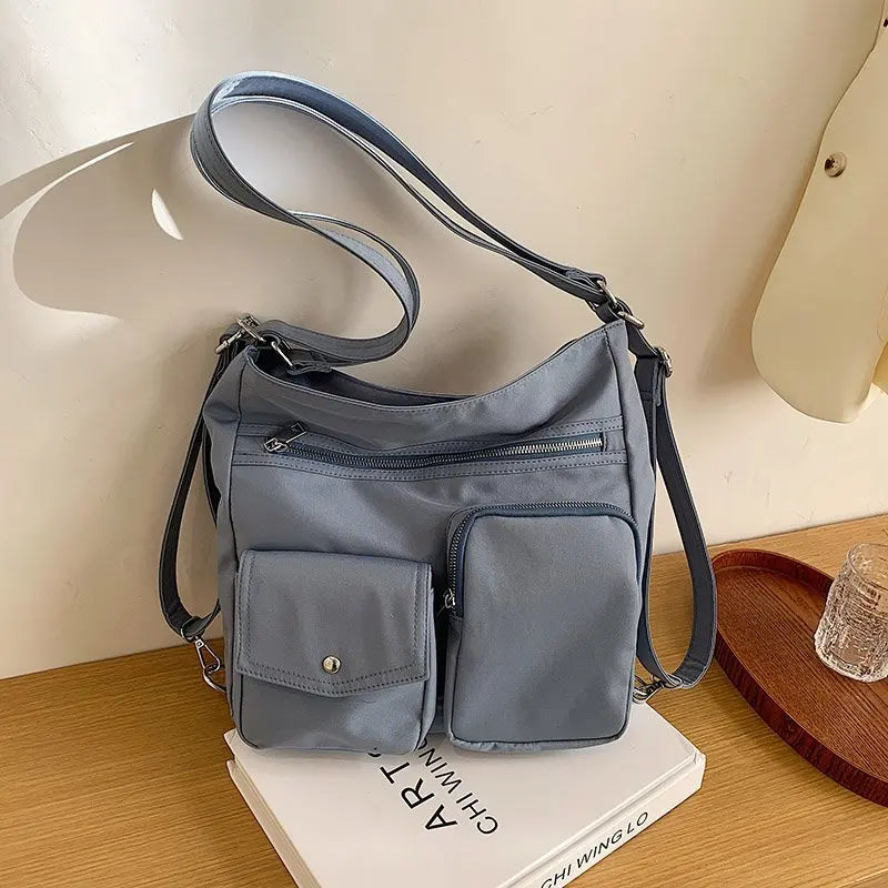 Casual Nylon Handbag Women Shoulder Crossbody Bag Travel Totes Backpack