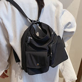 Casual Nylon Handbag Women Shoulder Crossbody Bag Travel Totes Backpack