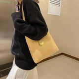 Retro Tote Women Handbags PU Leather Shoulder Bags Solid Purses