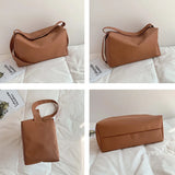 Women's Large Capacity Shoulder Bag Waterproof PU Leather