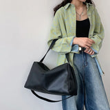 Women's Large Capacity Shoulder Bag Waterproof PU Leather