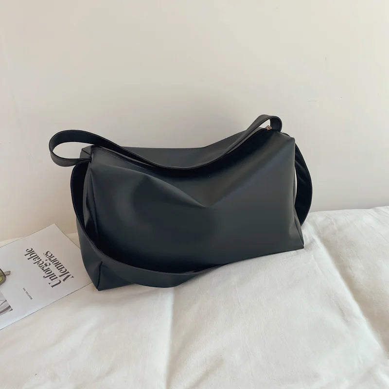 Women's Large Capacity Shoulder Bag Waterproof PU Leather