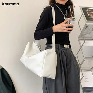 Women's Large Capacity Shoulder Bag Waterproof PU Leather