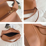 Women's Large Capacity Shoulder Bag Waterproof PU Leather
