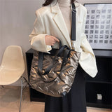 Waterproof Large Capacity Tote Bag for Women, Winter Handbag